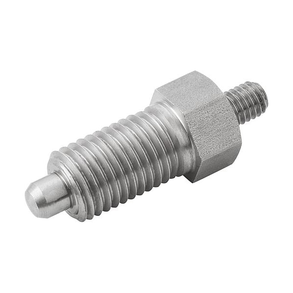 Indexing Plungers threaded pin, Style E, metric